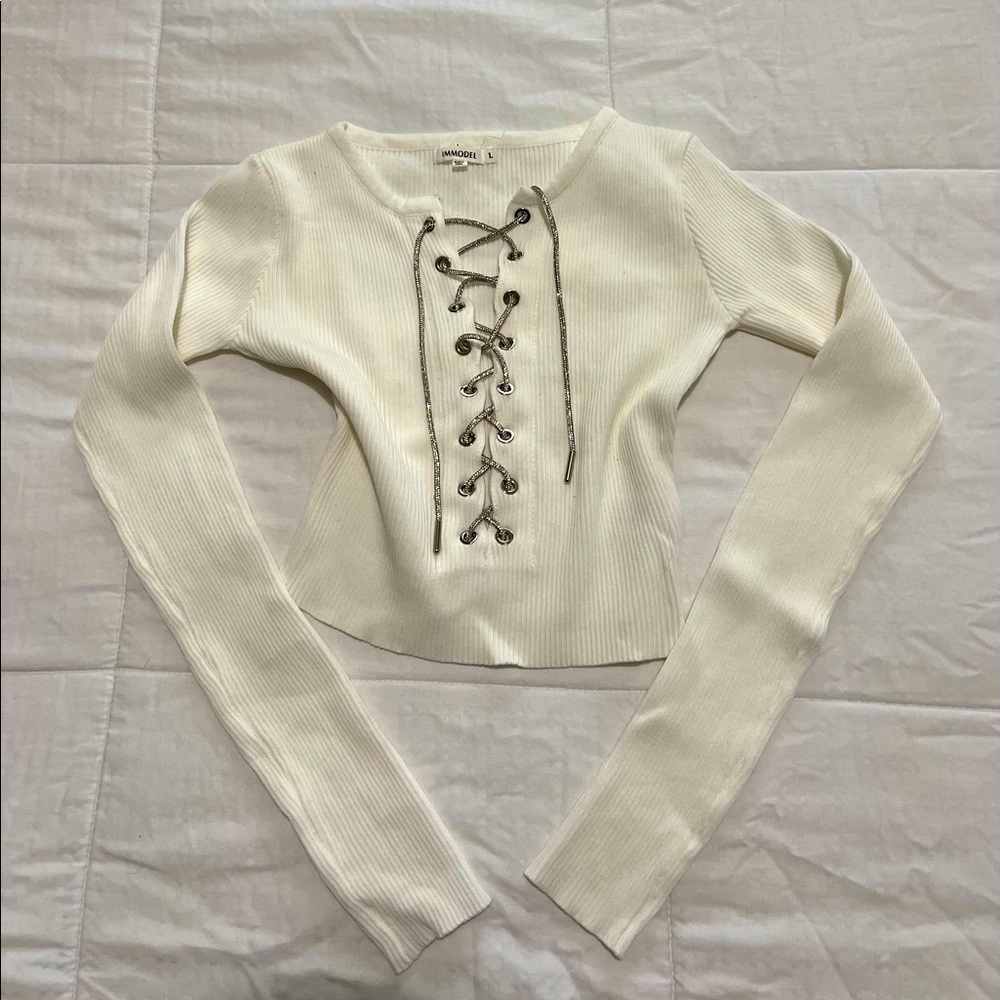 Long sleeve crop top